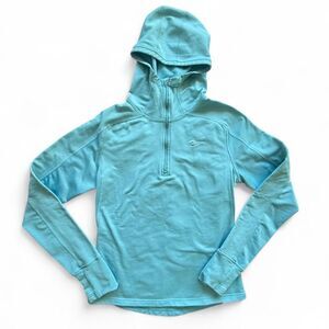 Nike FITDRY Blue 1/4 Zip Hoodie Women's Medium